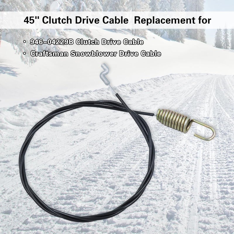 Dofank 946-04229B Clutch Drive Cable for MTD, Craftsman, Troy-Bilt, Cub Cadet, Yard Machines, Yard Man Snowblower, Replaces MTD 746-04229, 746-04229B, 946-04229 - Image 3